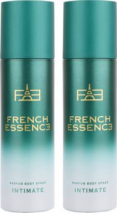 FRENCH ESSENCE Luxury Intimate No Gas Deodorant Body Spray  -  For Men & Women