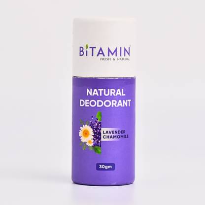 Bitamin Lavender Chamomile Natural Deodorant For Women - Added 5% Vitamin C Deodorant Cream  -  For Men & Women