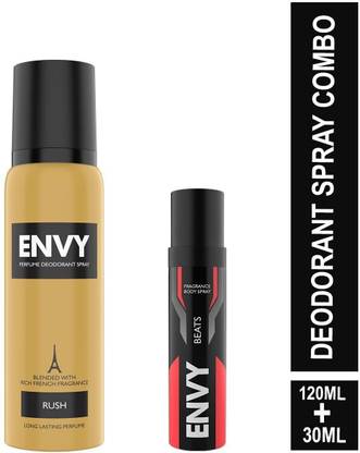 Envy Rush 120 ml & Beats Nano 30 ml Deodorant Spray Combo Perfume Body Spray  -  For Men