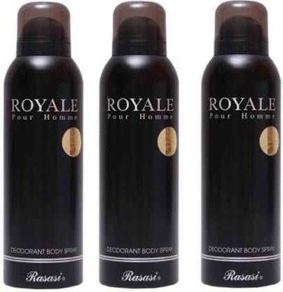 RASASI Royale Pour Homme Deo Spray Set-XZ Body Mist  -  For Men