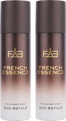 FRENCH ESSENCE Oud Royale No Gas Deodorant Spray  -  For Men & Women