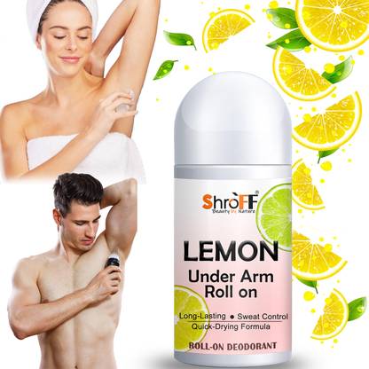 Shroff Lemon roll on deodorant for men roll on deo underarm roll on Deodorant Roll-on  -  For Men & Women