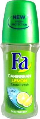 FA Caribbean Lemon Deodorant Roll-on  -  For Women