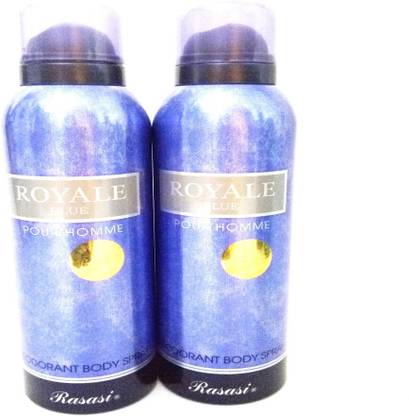 RASASI Royale Blue Deodorant Spray  -  For Men