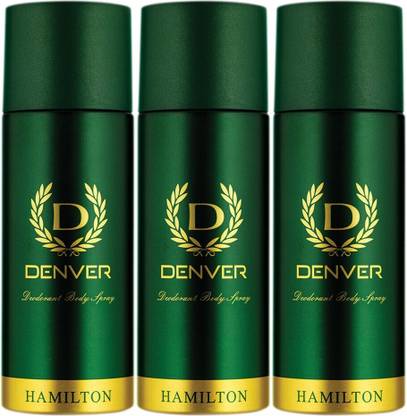 DENVER Hamilton Combo (Pack of 3) Deodorant Spray  -  For Men