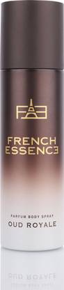 FRENCH ESSENCE Oud Royale No Gas Deodorant Spray  -  For Men & Women
