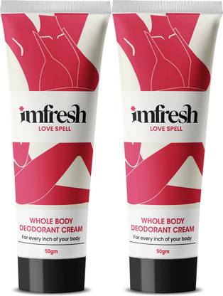 imfresh Long Lasting Whole Body Fragrance to Prevent Odour | Love Spell Deodorant Cream  -  For Women