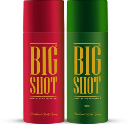 OSCAR Big Shot Red & Eros Body Spray Combo Pack of 2 Deodorant Spray  -  For Men