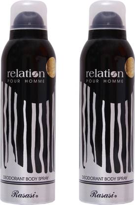 RASASI 2 Relation Men Deodorant Spray  -  For Men