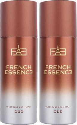 FRENCH ESSENCE Oud Long Lasting Fragrance (150ml Each) Deodorant Spray  -  For Men