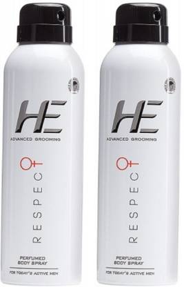 HE RESPECT Perfumed Deodorant Spray  -  For Men