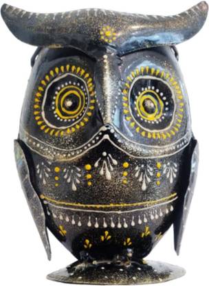 1 Compartments Iron Owl Metal Pen Stand used to store pens pencils or other stationary items