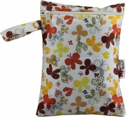 MY FAV Butterfly Print Multiutility Wet Dry Pouch / Diaper Bag / Travel Pouch / Travel Kit Diaper Bag