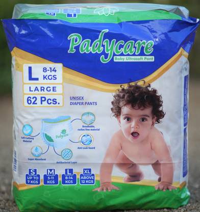 Padycare PREMIUM BABY DIAPER NEW L 62 - L