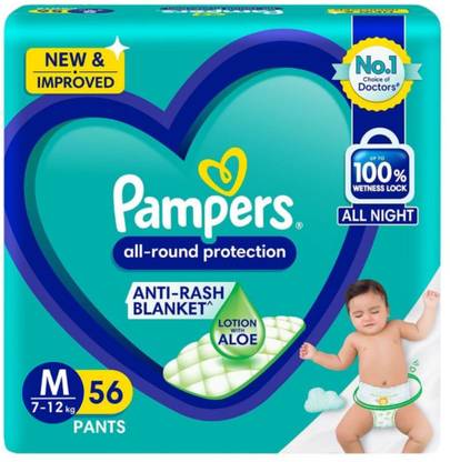 Pampers Baby diaper medium 56 pants - M