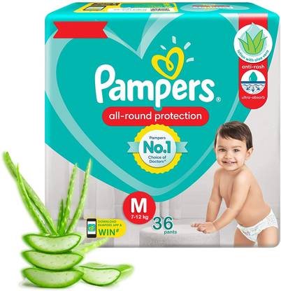 Pampers New Large Size Diapers Pants - M