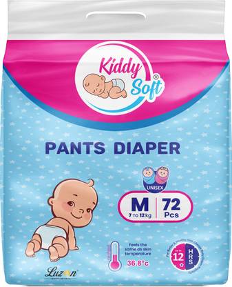 KiddySoft Soft & Comfortable Baby Pant Diapers - M