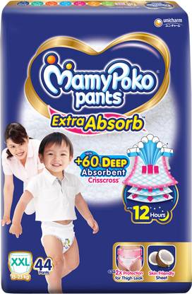 MamyPoko Pants Extra Absorb Baby Diapers,15-25 kg - XXL