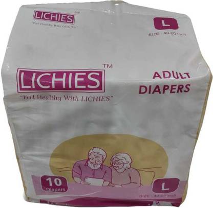 LICHIES ADULT DIAPER / SOFT ABSORBENT / UNISEX Adult Diapers - L
