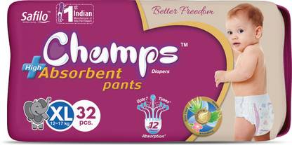 Champs High Absorbent Baby Diaper Pants|Pack of 1 - XL