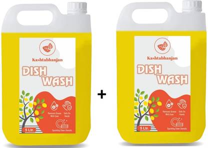 Kashtabhajan dish wash liqued 5*5 Lter Dishwashing Detergent