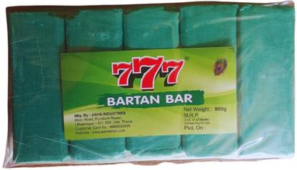 777 Dishwash Bar 900g Bartan Bar 5 Cakes Detergent Bar