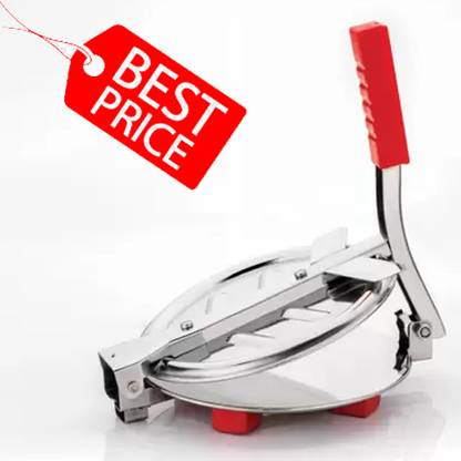 Lexico Hot Stainless Steel Roti Press, Papad/Khakhra/Chapati Maker Manual Dough Press
