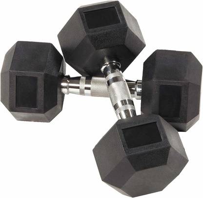 wWAR HEX DUMBBELL 2pcs * 10kg FOR GYM & HOME EXERCISE. Adjustable Dumbbell (10 kg) Fixed Weight Dumbbell