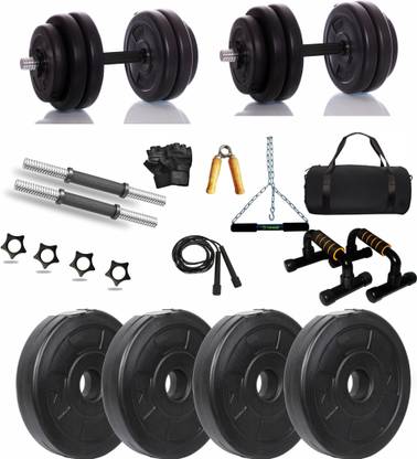Gym Insane 10kg weight lifting Plate push up, chin up bar with home gym accessories for men Adjustable Dumbbell