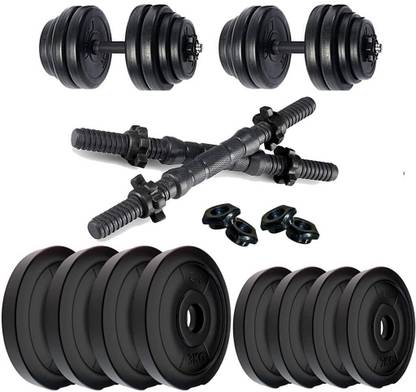 WILORA 10 KG PVC Dumbell Set Combo From Home Exercise Adjustable Dumbbell