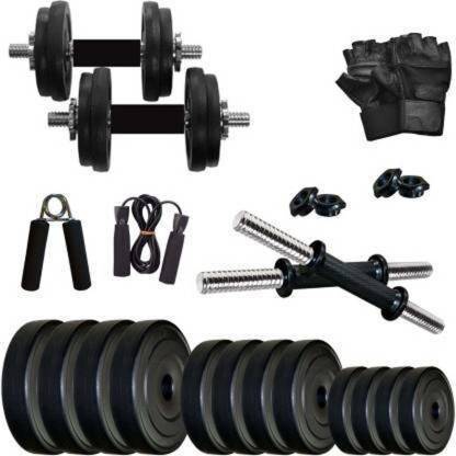 NSP Pvc 10 KG Home Gym Combo (Weight 2.5 kg X 4= 10 kg) Adjustable Adjustable Dumbbell