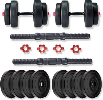 STARX PVC 18Kg's Dumbbell Set Adjustable Dumbbell