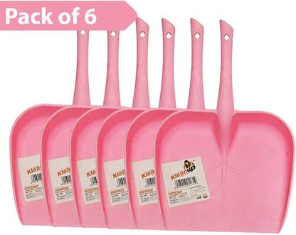 Pranay's Kleanup Dustpan with Ergonomic Handle Pack of 6|Dust Picker|Waste Tray|Supli|Waste pan Plastic Dustpan