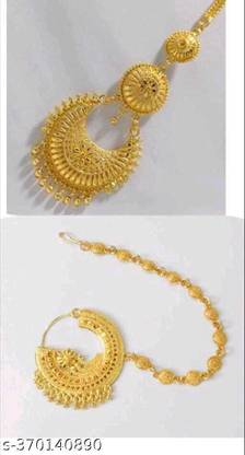 Nath Gold-plated Plated Brass Nathiya