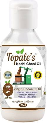 Topale's Lakdi|Wood Pressed Virgin Coconut Edible Hair Regrowth|Glow Skin-face Coconut Oil PET Bottle