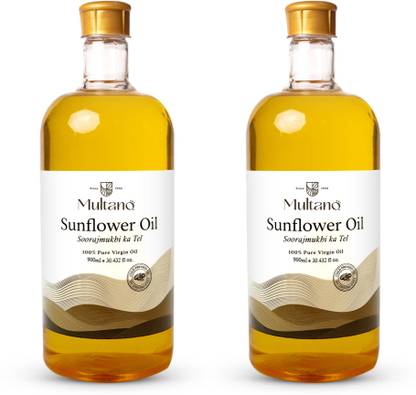 Multano Pro Cold pressed sunflower oil for cooking (1000ml) pure surajmukhi tel Sunflower Oil PET Bottle