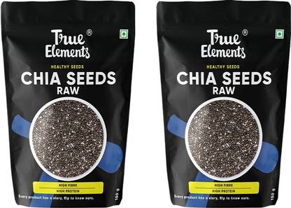 True Elements Raw Chia Seeds for Weight Loss, Edible seeds - High in Calcium and fibre Chia Seeds