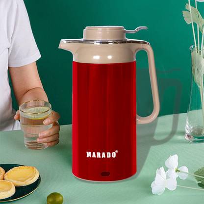 MARADO Double Layer outer body Protect Dry Boil, Steam & Over Heat Thermos With Electric Kettle