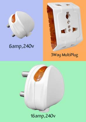 Pre 3Pin 6am,16amp, MultiPlug Three Pin Plug
