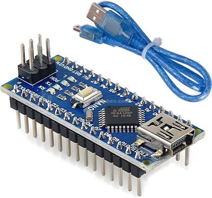 R&D Nano Board R3 with CH340 Chip Soldered Headper Pins with USB Cable compatible Electronic Components Electronic Hobby Kit