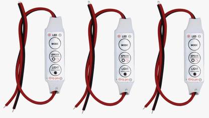 EASTRA 3 PCS Strip Light Controller 12V-24V Single Color Brightness Dimmer Electronic Components Electronic Hobby Kit