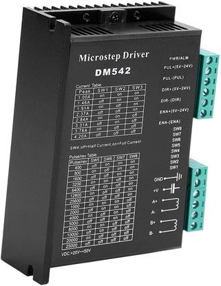 INVENTO 2Pcs DM542 Digital Stepper Motor Controller Driver 2-Phase 20V - 50V 4.2A Automotive Electronic Hobby Kit