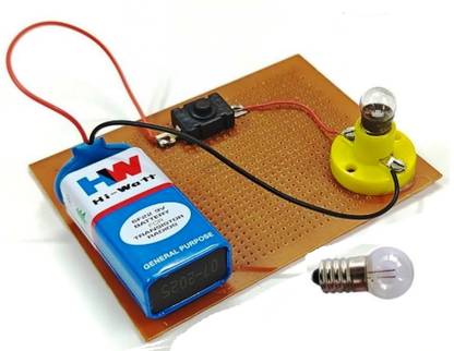 DIYtronics Simple Electric Circuit Science Project Working Model DIY Kit Electronic Components Electronic Hobby Kit