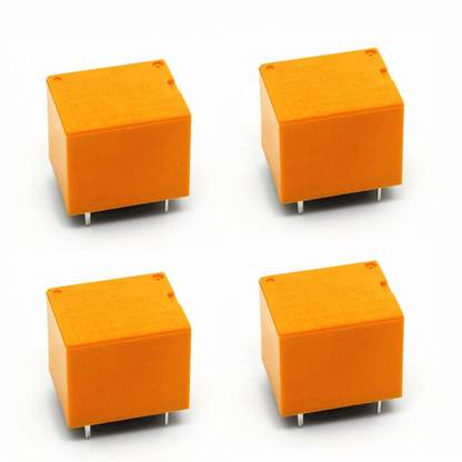 HouseOfCommon (Pack of 4) Mini 12V DC Power Relay SRD-12VDC-SL Electronic Components Electronic Hobby Kit