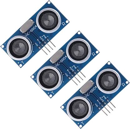 Floricx HC-SR04 Ultrasonic Distance Sensor Module - 40-800cm Range Pack of 3 Electronic Components Electronic Hobby Kit