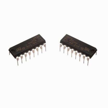 EASTRA (Pack of 2 Pc) L293D DIP 16-pin IC Stepper Motor Drivers Controllers (Black) Electronic Components Electronic Hobby Kit