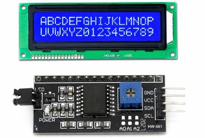EASTRA LCD1602 Display Screen Module 16X2 Character Serial Blue Backlight LCD Module Display Lights Electronic Hobby Kit