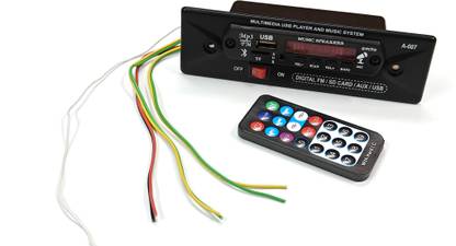 ERHIndia Bluetooth MP3 Card with Amplifier Music Player IC 6283 Based for E Rikshaw, Bike MP3 Player