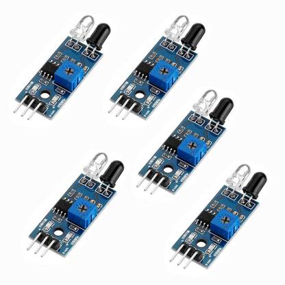 SG Flash (Pack of 5) IR Proximity Sensor for line follower and Obstacle sensing Robots Security Circuit and Motion Detector Electronic Hobby Kit