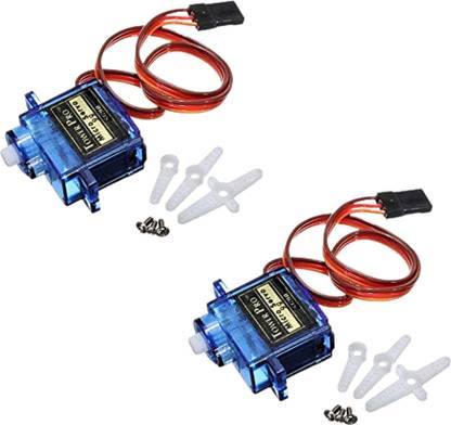 Floricx Floricx SG90 Micro Servo Motor - High Torque, Low Noise, 180° Rotation Pack of 2 Servo Motor